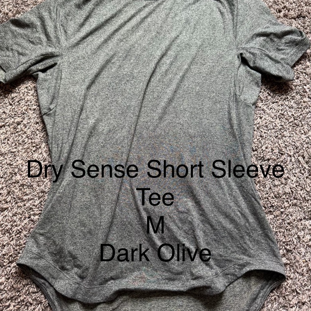lululemon athletica Dark Olive Short Sleeve Tee